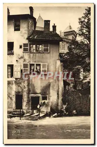 Ansichtskarte AK Annecy Haute Savoie Vieille Maison en bordure du Thiou