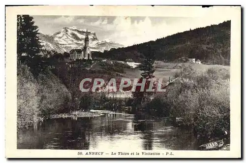 Cartes postales Annecy Le Thiou et la Visitation