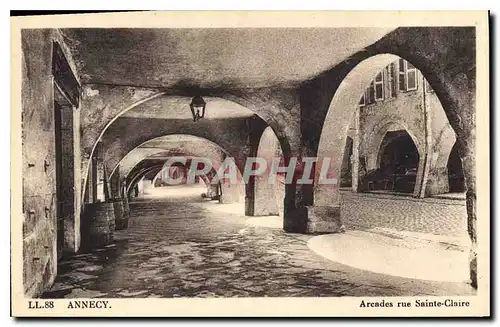 Cartes postales Annecy Arcades rue Sainte Claire