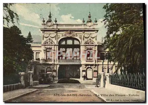 Cartes postales Aix les Bains Savoie La Villa des Fleurs Entree