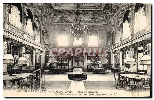 Cartes postales Aix les Bains Le Grand Cercle Salle du Baccara