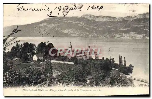 Ansichtskarte AK Aix les Bains Abbaye d'Hautecombe et la Chambotte