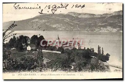 Cartes postales Aix les Bains Abbaye d'Hautecombe et la Chambotte
