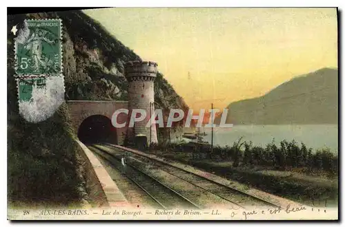 Cartes postales Aix les Bains Lac du Bourget Rochers de Brison
