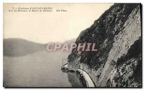 Cartes postales Environs d'Aix les Bains Lac du Bourget la Route de Brisson