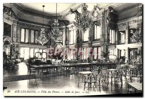 Cartes postales Aix les Bains Villa des Fleurs Salle de Jeux
