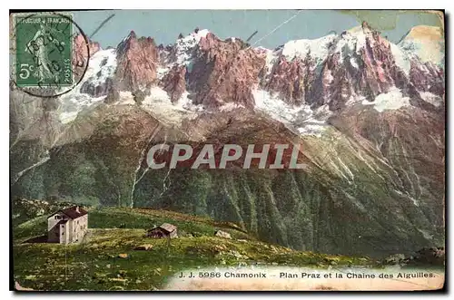 Cartes postales Chamonix Plan Praz et la Chaine des Aiguilles