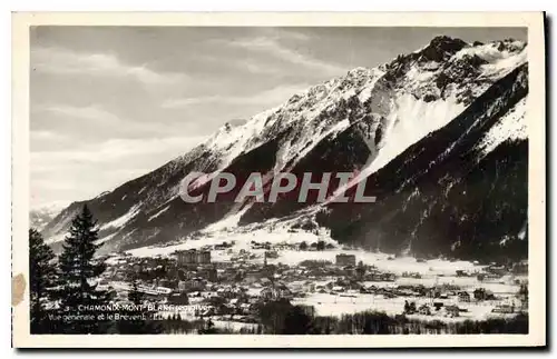 Ansichtskarte AK Chamonix Mont Blanc en Hiver Vue generale et le Brevent