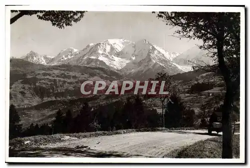 Cartes postales Route de Sallaches Megeve Panorama sur le Mont Blanc