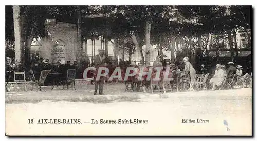 Cartes postales Aix les Bains La Source Saint Simon