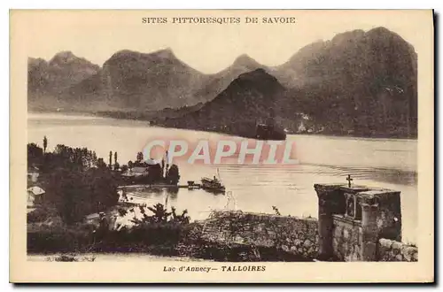 Cartes postales Sites Pittoresques de Savoie Lac d'Annecy Talloires