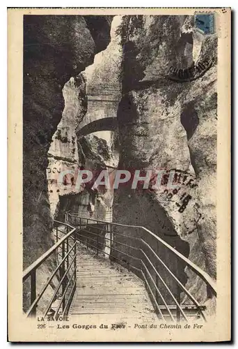 Ansichtskarte AK Les Gorges du Fier Pont du Chemin de Fer