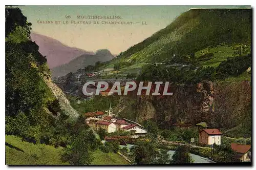 Cartes postales Moutiers Salins Salins et le Plateau de Champoulet