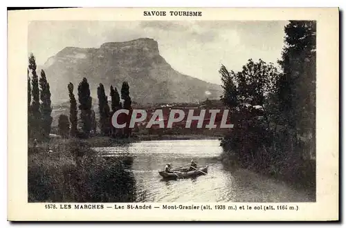 Cartes postales Savoie Tourisme Les Marches Lac St Andre Mont Granier