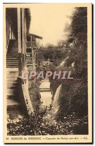 Cartes postales Gorges du Sierroz Cascade de Gresy sur Aix