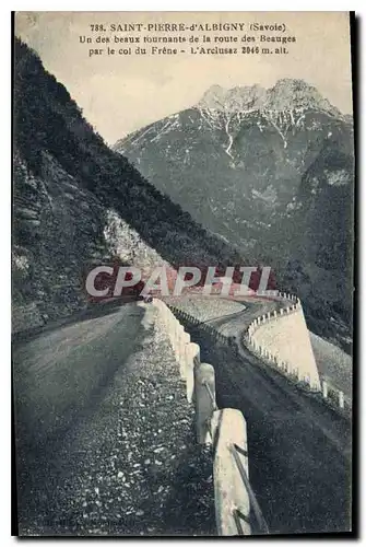 Cartes postales Saint Pierre d'Albigny Savoie Un des beaux tournants de la route des Beauges par le col du Frene