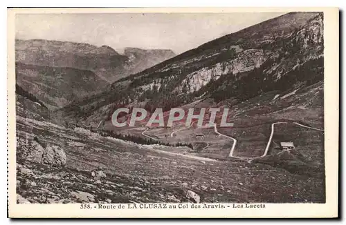 Ansichtskarte AK Route de La Clusaz au Col des Aravis Les Lacets