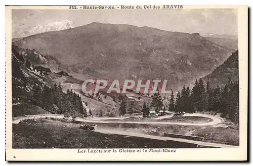 Ansichtskarte AK Haute Savoie Route du Col des Aravis