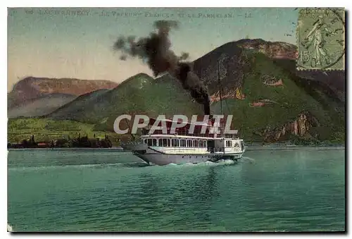 Ansichtskarte AK Lac d'Annecy Le Vapeur France et le Parmelan Bateau