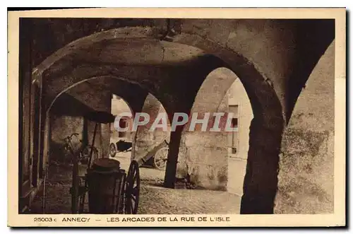 Ansichtskarte AK Annecy Les Arcades de la Rue de l'Isle