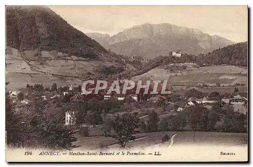 Cartes postales Annecy Menthon Saint Bernard et le Parmelan