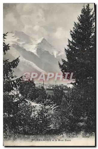 Cartes postales Chamonix et le Mont Blanc