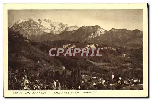 Cartes postales Lac d'Annecy Talloires et la Tournette