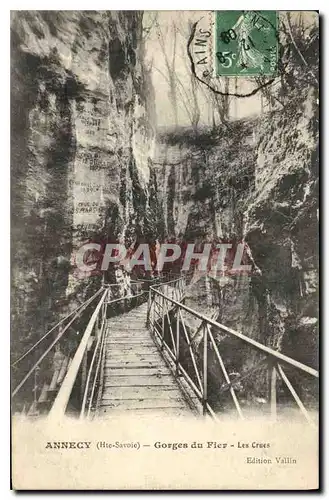 Ansichtskarte AK Annecy Haute Savoie Gorges du Fier Les Crues