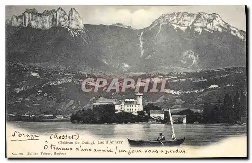 Cartes postales Chateau de Duingt Lac d'Annecy