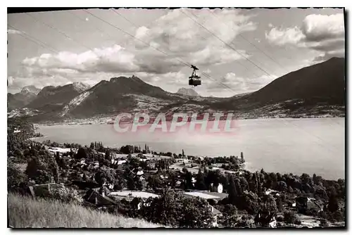 Cartes postales Annecy Veyrier Vue generale et Teleferique