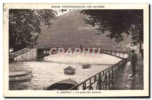 Cartes postales Sites Pittoresques de Savoie Annecy Le Pont des Amours