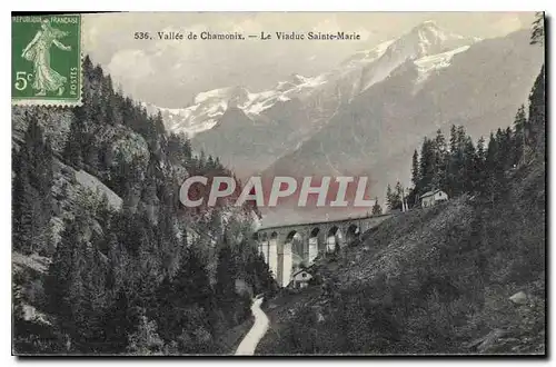 Ansichtskarte AK Vallee de Chamonix Le Viaduc Sainte Marie