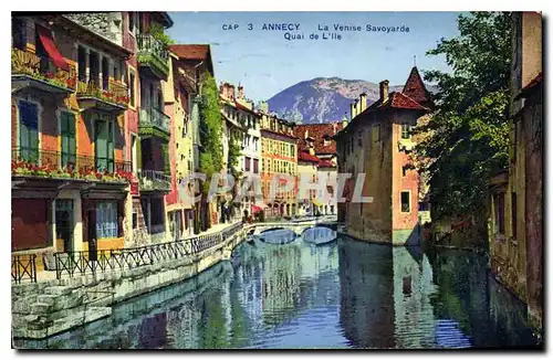 Ansichtskarte AK Annecy La Venise Savoyarde Quai de L'Ile