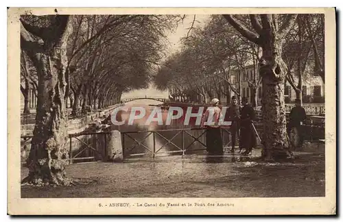 Cartes postales Annecy Le Canal du Vasse et le Pont des Amours