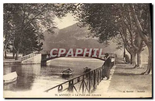 Cartes postales Annecy Le Pont des Amours