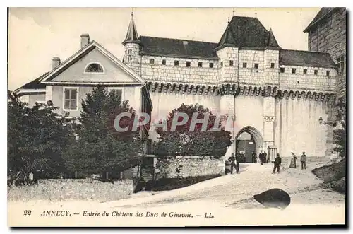 Cartes postales Annecy Entree du Chateau des Ducs de Genevois