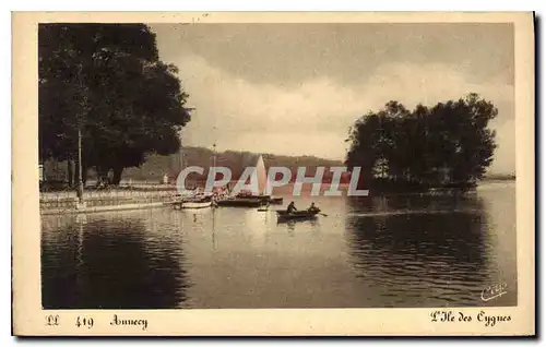 Cartes postales Annecy L'Ile des Cygnes