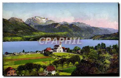 Ansichtskarte AK Annecy L'Eglise et le Sevrier la Tournette