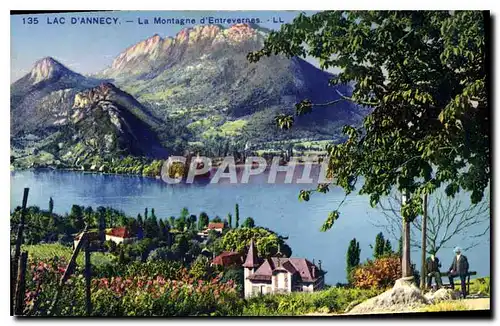 Cartes postales Lac d'Annecy La Montagne d'Entrevernes