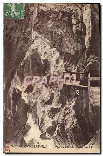 Cartes postales Thonon les Bains Gorges du Pont du Diable