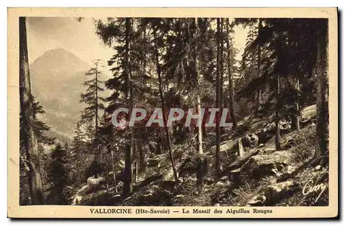 Ansichtskarte AK Vallorcine Haute Savoie Le Massif des Aiguilles Rouges