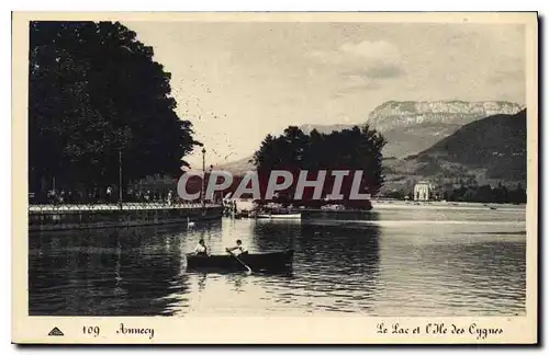 Cartes postales Annecy Le Lac et l'Ile des Cygnes