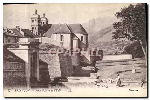 Cartes postales Briancon Porte d'Italie et l'Eglise