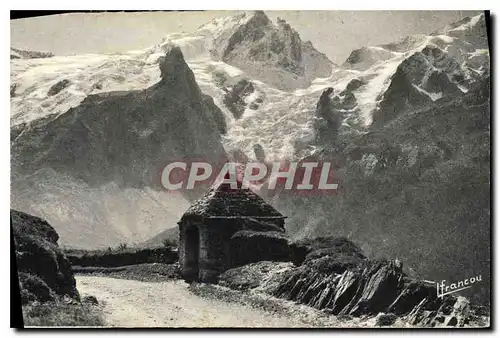 Cartes postales Les Hautes Alpes de L Francou Briancon La Grave Oratoire du Chazelet et la Meije