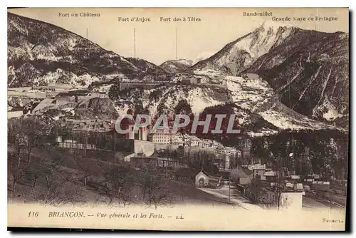 Ansichtskarte AK Briancon Vue generale et les Forts