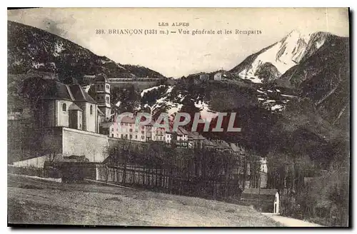 Ansichtskarte AK Les Alpes Briancon Vue generale et les Remparts