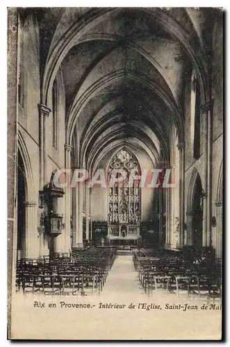 Cartes postales Aix en Provence Interieur de l'Eglise Saint Jean