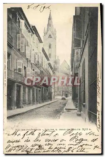 Cartes postales Aix en Provence Eglise S Jean de MaIte XIII