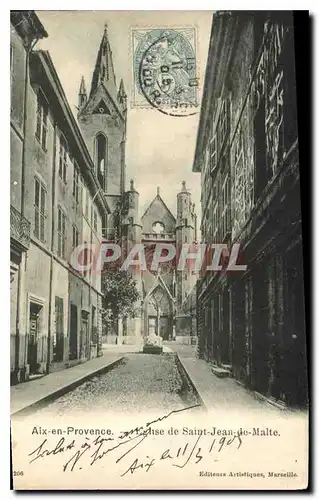 Cartes postales Aix en Provence Eglise de Saint Jean de Malte