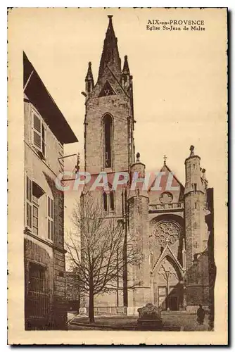 Ansichtskarte AK Aix en Provence Eglise St Jean de Malte